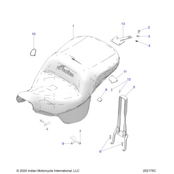 BODY, SEAT ASM - N25TRABB/TRPBB ALL OPTIONS (202175C)