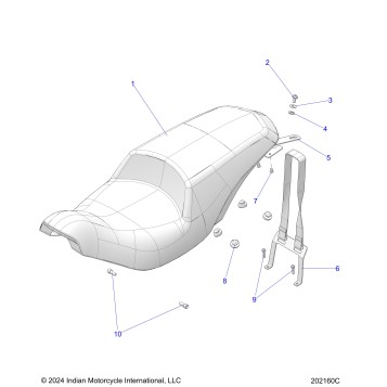 BODY, SEAT - N25TCBAA ALL OPTIONS (202160C)