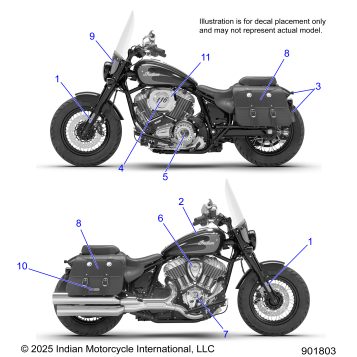 BODY, DECALS/EMBLEMS/BADGES - N26DBABH/DBFBH ALL OPTIONS (901803)