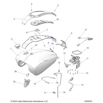 FUEL SYSTEM, FUEL TANK ASM. - N25SHD76/SHF76 (202042C)