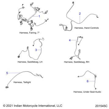 ELECTRICAL, WIRE HARNESS 2 - N22TCEBB ALL OPTIONS (201545C)