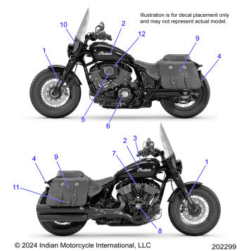 BODY, DECALS/EMBLEMS/BADGES - N25DBDBH/DBGBH ALL OPTIONS (202299)