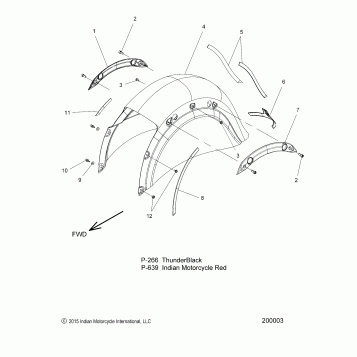 BODY, FENDER, REAR - N16THAAA  ALL OPTIONS (200003)