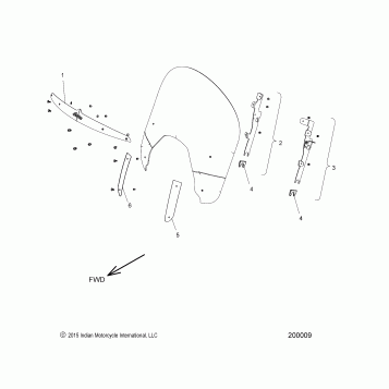 BODY, WINDSHIELD - N22THAAA ALL OPTIONS (200009)