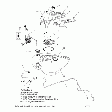 FUEL SYSTEM, FUEL TANK ASM. - N16CCC/CCV ALL OPTIONS (200032)
