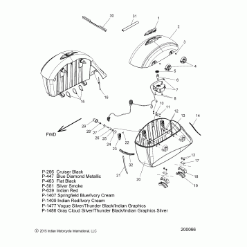 BODY, SADDLEBAG ASM. - N16TCAAA/TCDAA/TRAAA ALL OPTIONS (200066)