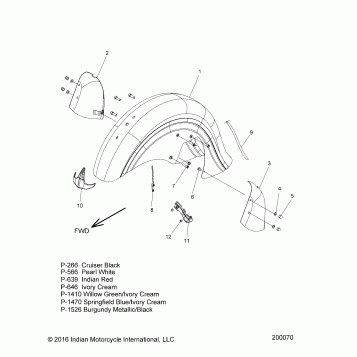 BODY, FENDER, FRONT - N17CCC/CCV ALL OPTIONS (200070)