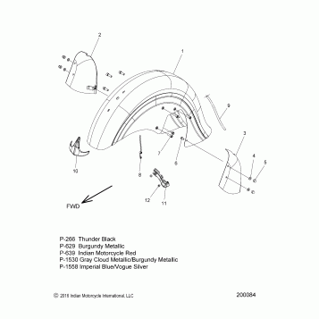 BODY, FENDER, FRONT - N17THAAA  ALL OPTIONS (200084)