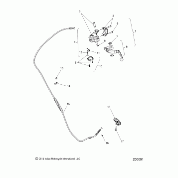 CONTROLS, CLUTCH LEVER and CABLE - N16CCC/CCV ALL OPTIONS (200091)