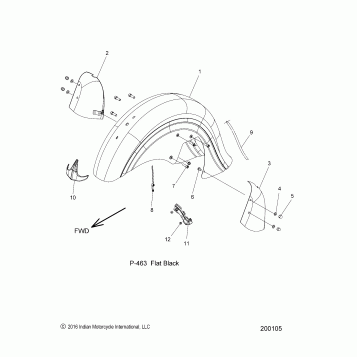 BODY, FENDER, FRONT - N17TCDAA ALL OPTIONS (200105)