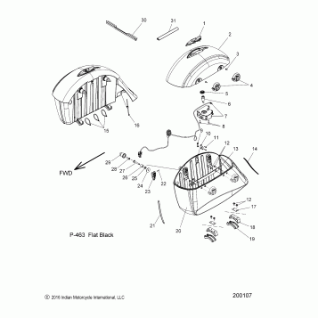 BODY, SADDLEBAG ASM. - N17TCDAA ALL OPTIONS (200107)