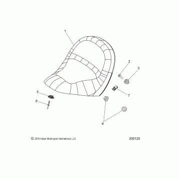 BODY, SEAT - N17MSA00/MSB00 ALL OPTIONS (49INDIANSEAT15SCOUT)