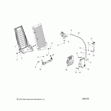 ENGINE, COOLING ASM. 2 - N18MSA00/MSB00 ALL OPTIONS (200125)