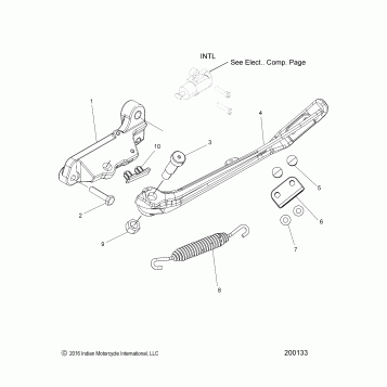 CHASSIS, SIDE STAND - N20MSA11/MSB11 (200133)