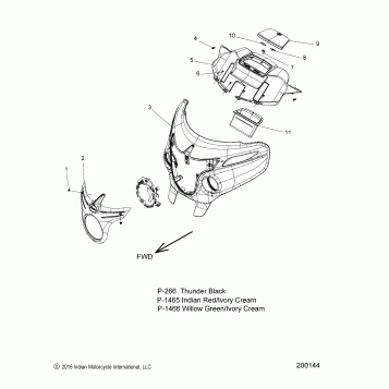 BODY, FAIRING ASM 1 - N17TRLAA ALL OPTIONS (200144)