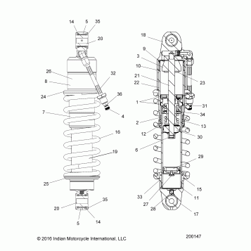 SUSPENSION, SHOCK ABSORBER - N18THAAA ALL OPTIONS (200147)
