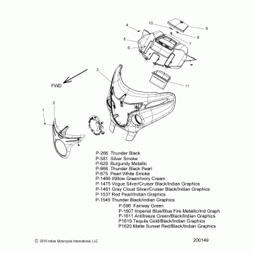 BODY, FAIRING ASM 1 - N17TCAAA/TRAAA ALL OPTIONS (200149)