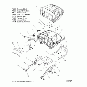 BODY, TRUNK BASE MOUNTING ASM. - N17TRAAA ALL OPTIONS (200157)