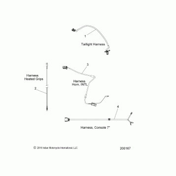 ELECTRICAL, WIRE HARNESS 2 - N17TRLAA ALL OPTIONS (200167)