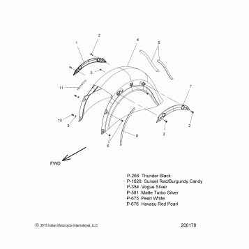 BODY, FENDER, REAR - N17TCE/TCN ALL OPTIONS (200178)