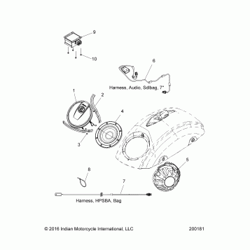 ELECTRICAL, AUDIO, SADDLEBAG - N18TCEAA ALL OPTIONS (200181)