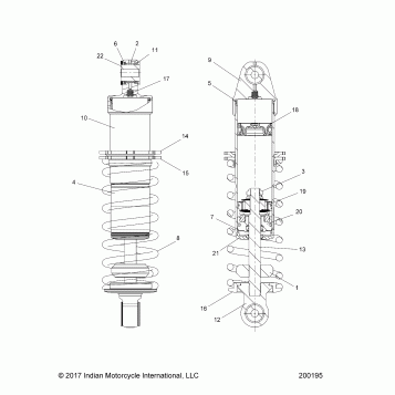 SUSPENSION, SHOCK ABSORBER - N18CCDAA ALL OPTIONS (200195)