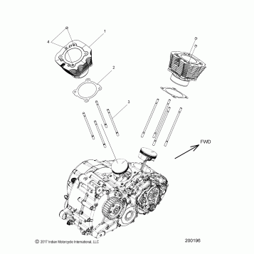 ENGINE, CYLINDER - N20TCDBB ALL OPTIONS (200196)
