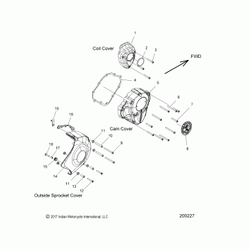 ENGINE, RH SIDE COVERS - N20TCDBB ALL OPTIONS (200227)