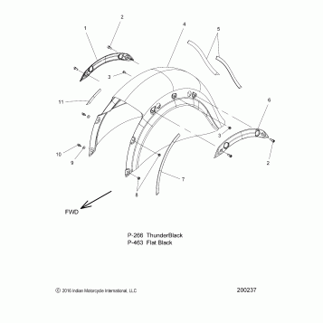 BODY, FENDER, REAR - N18THAAA  ALL OPTIONS (200237)