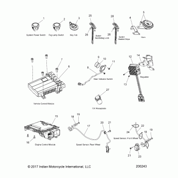 ELECTRICAL, COMPONENTS 1 - N19TRAAA ALL OPTIONS (200243)