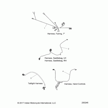 ELECTRICAL, WIRE HARNESS 2 - N18TFAAA ALL OPTIONS (200246)