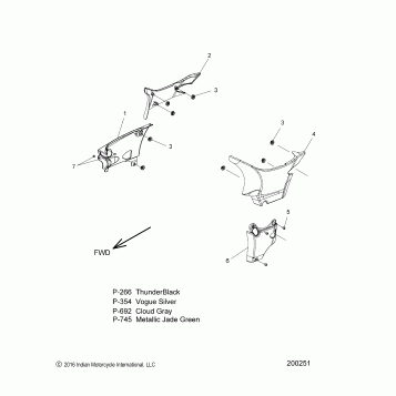 BODY, SIDE COVERS - N18THAAA  ALL OPTIONS (200251)
