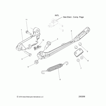 CHASSIS, SIDE STAND - N20MTA11/MTB11 ALL OPTIONS (200268)