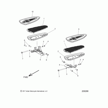 CHASSIS, FLOORBOARD, DRIVER - N19TRAAA/TREAA ALL OPTIONS (200296)