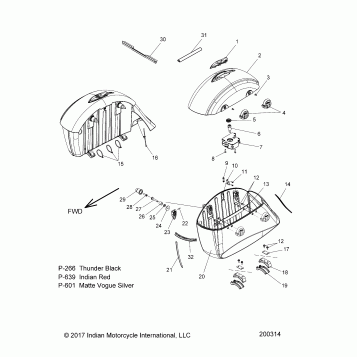 BODY, SADDLEBAG ASM. - N18TFAAA ALL OPTIONS (200314)