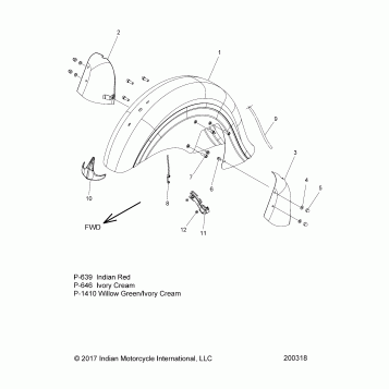 BODY, FENDER, FRONT - N18TBAAA ALL OPTIONS (200318)
