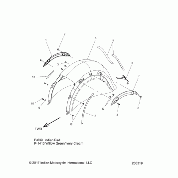 BODY, FENDER, REAR - N17TBAAA ALL OPTIONS (200319)