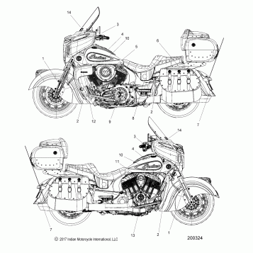 BODY, DECALS - N18TBAAA ALL OPTIONS (200324)