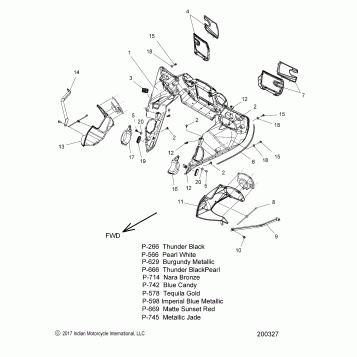 BODY, FAIRING ASM 3 - N18TRAAA/TREAA ALL OPTIONS (200327)