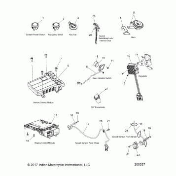 ELECTRICAL, COMPONENTS 1 - N18THAAA ALL OPTIONS (200337)