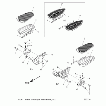 CHASSIS, FLOORBOARD, PASSENGER - N19TRAAA/TREAA ALL OPTIONS (200339)