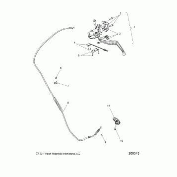 CONTROLS, CLUTCH LEVER and CABLE - N20THAAA ALL OPTIONS (200343)