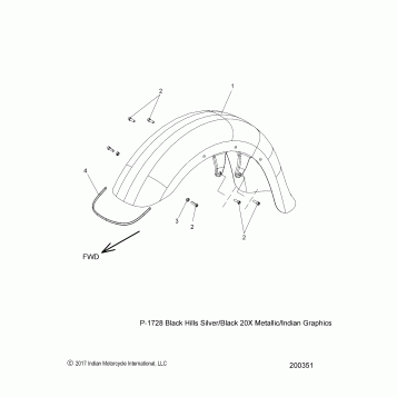 BODY, FENDER, FRONT - N18TCEAA ALL OPTIONS (200351)
