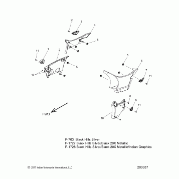 BODY, SIDE COVERS - N18TCEAA ALL OPTIONS (200357)