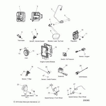 ELECTRICAL, COMPONENTS - N19MSA11/MSB11 ALL OPTIONS (200365)