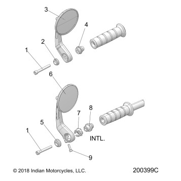 BODY, MIRRORS - N20MTA00/MTB00/MTG00/MTH00 ALL OPTIONS (200399C)