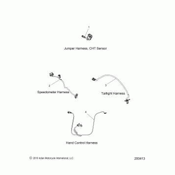 ELECTRICAL, WIRE HARNESS 2 - N19CCDAA ALL OPTIONS (200413)