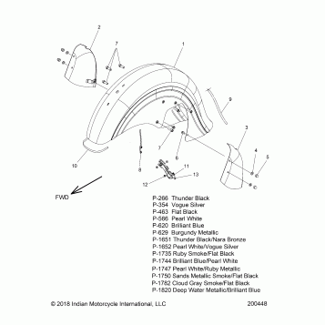 BODY, FENDER, FRONT - N19TRAAA/TREAA ALL OPTIONS (200448)