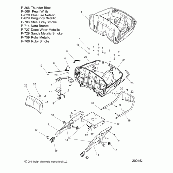 BODY, TRUNK BASE MOUNTING ASM. - N19TRAAA/TREAA ALL OPTIONS (200452)