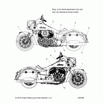 BODY, EMBLEMS AND DECALS - N19THDAA  ALL OPTIONS (200458)